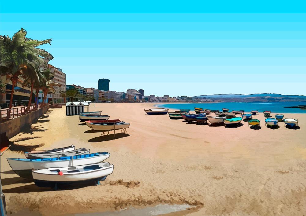 Primera Linea Playa Canteras With Sea View Las Palmas de Gran Canaria Exterior photo